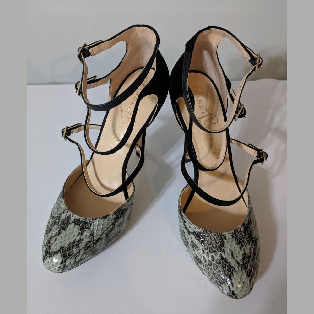 Ivanka Trump 2 toned 3 strap Mary Jane